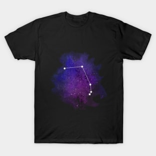 Aries constellation on black T-Shirt